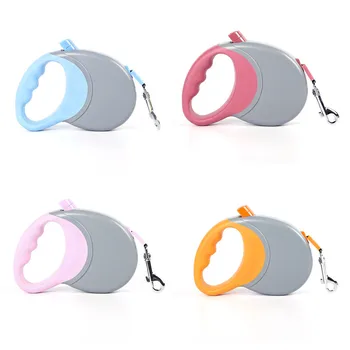 

Pet leash Non-slip rubberized automatic telescopic traction rope Retractable five meters Multicolor optional