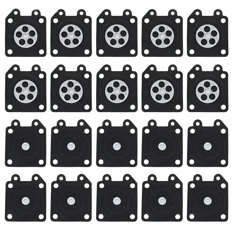 

Hot 20Pcs 2500 3800 4500 5200 5800 Chainsaw Carburetor Repair Parts Metering Diaphragm Gaskets