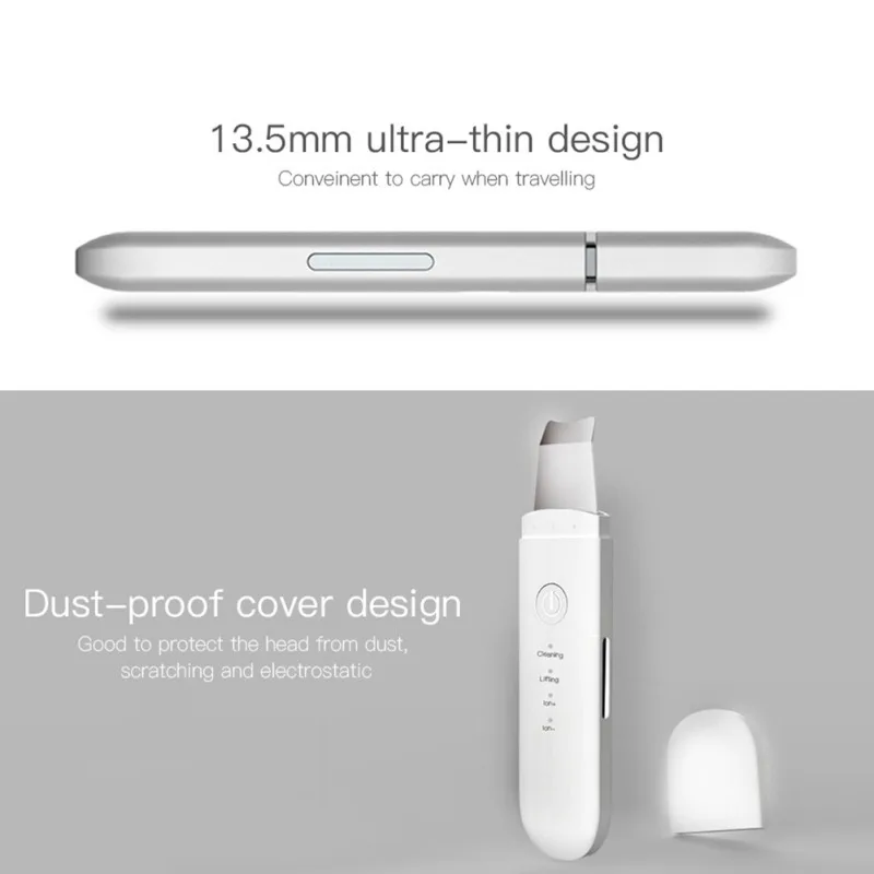 Ultrasonic Deep Face Cleaning Machine Skin Scrubber Remove Dirt Blackhead Reduce Wrinkles and spots Facial Whitening Lifting