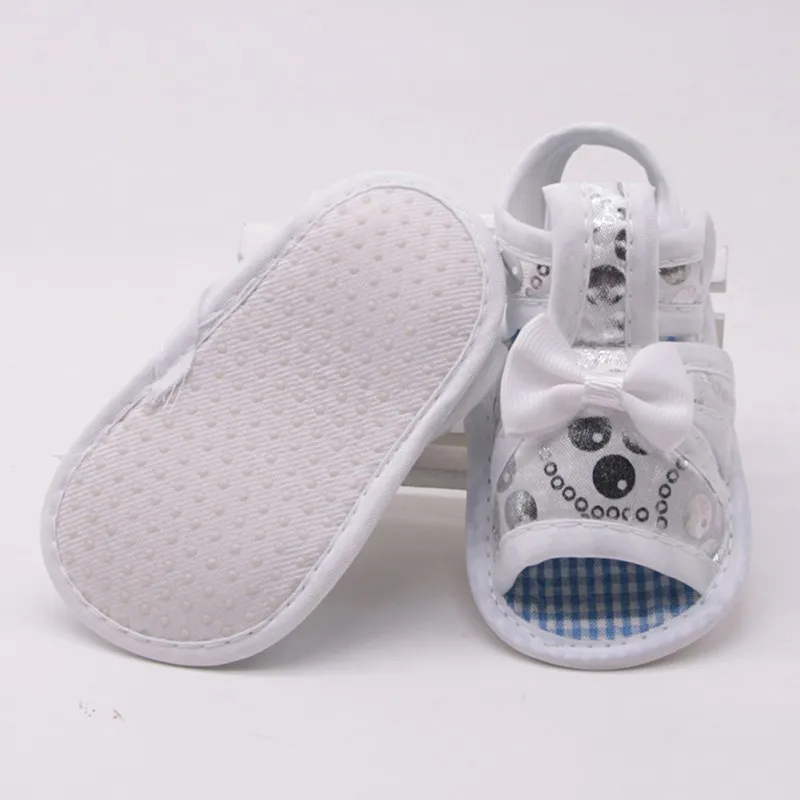 Newborn Baby Kids Boys Girls Shoes Non-Slip Hollow Bowknot Princess Toddlers Girl Sandals