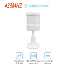 

433Mhz Mini Wireless PIR Motion Sensor Detector Infrared Detector For Home Alarm System Intelligent Pet Immunity With Battery
