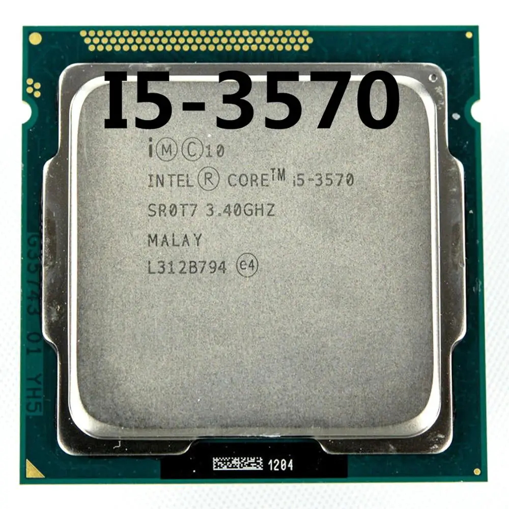 intel i5 3570 Processor Quad-Core 3.4Ghz L3=6M 77W Socket LGA 1155 Desktop CPU working 100%