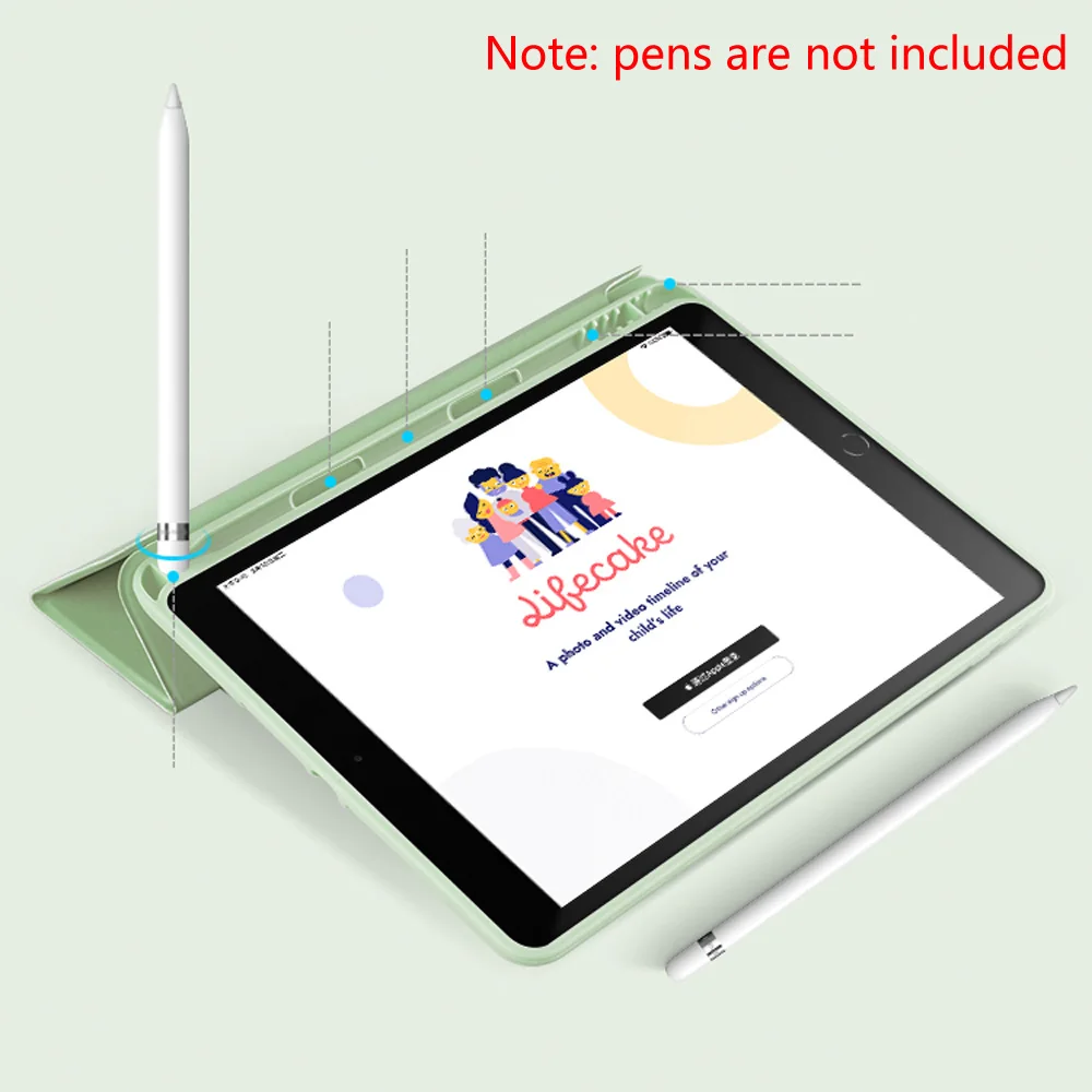 Для новых iPad 10,2 дюймов 7th Gen чехол с карандашом, ZVRUA тонкий трехслойный смарт-чехол из искусственной кожи с функцией пробуждения и сна
