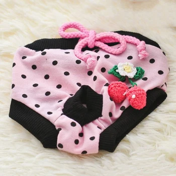 

2019 New Cute Dog Physiological Pants Diaper Sanitary Dog Shorts Panties Briefs Small Medium Dogs Diaper Pet Supplies Underwear