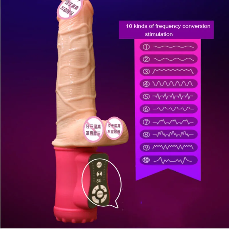 10 скоростей G Spot автоматический вибратор фаллоимитатор секс игрушка Отопление