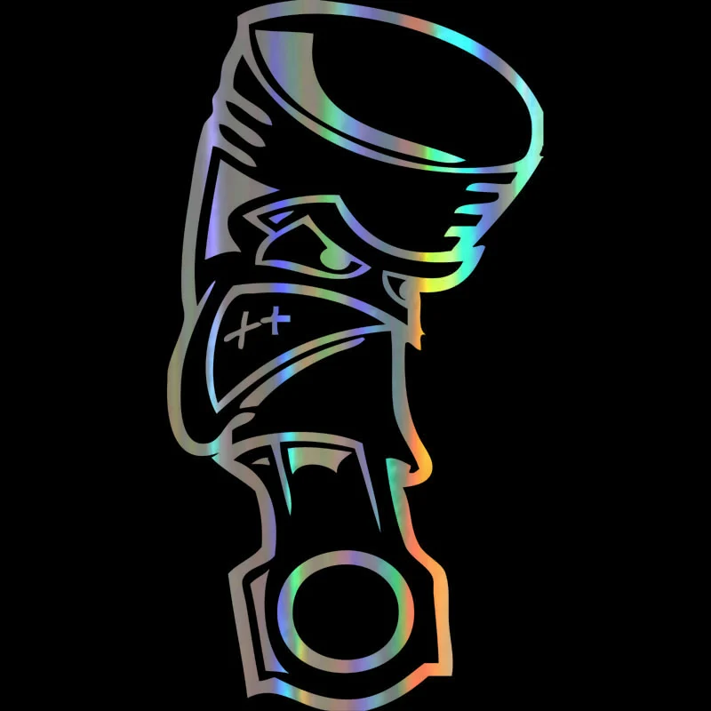 

Reflective Car Stickers JDM Angry Piston Funny Bumper Window Motorcycle for Bmw E46 Cover Scratch Decal Accessories PVC14*7cm