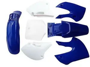 TDPRO Для BBR KLX110 KX полные комплекты обтекателей мотоцикл Грязь велосипед корпус пластик крыло 110cc 125cc 140cc 150cc грязь питбайк 7 шт - Цвет: 4 Blue 3 White