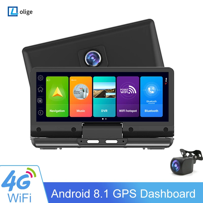 Автомобильный видеорегистратор 6 86 дюйма Android 8 1 4G Wi-Fi GPS-навигация ADAS камера