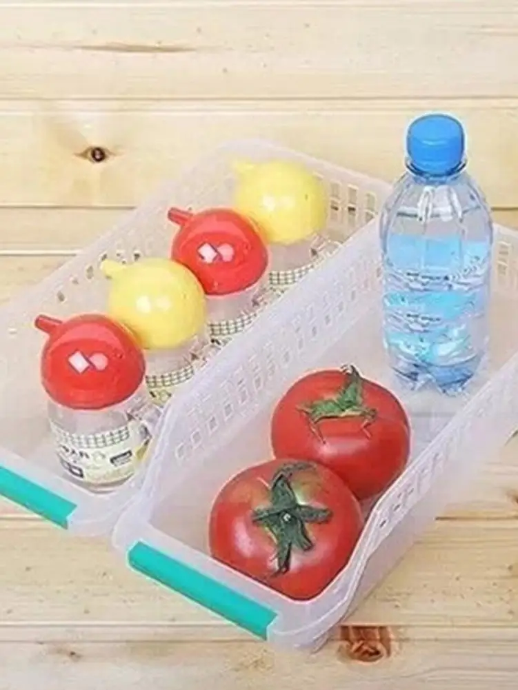 4 шт./компл. кухонная коробка для хранения продуктов контейнер свежий разделитель слой Хранения пластиковая корзина для хранения Koelkast контейнер свежий вид