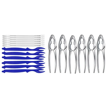 

18Pcs Seafood Tools Crab Crackers Nut Cracker Forks Set Opener Shellfish Lobster Leg Sheller Kitchen Accessories