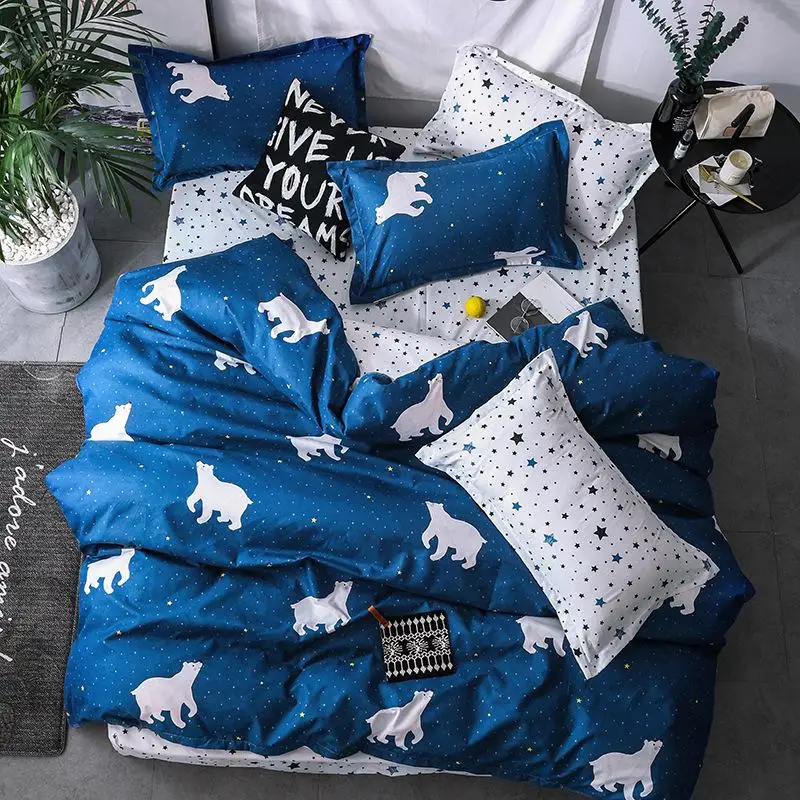 40 Home Textile Cartoon Polar bear Bedding Sets Children's Beddingset Bed Linen Duvet Cover Bed Sheet Pillowcase/bed Sets 40 Home Textile Cartoon Polar bear Bedding Sets Children's Beddingset Bed Linen Duvet Cover Bed Sheet Pillowcase/bed Sets