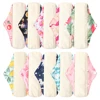 4 pcs Washable Sanitary Towel cloth menstrual pads reusable sanitary pad absorbent reusable charcoal cloth bamboo menstrual pads 3