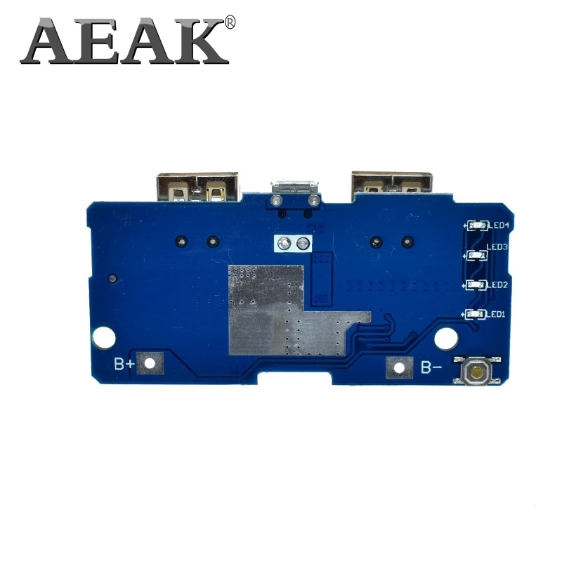 AEAK 5V 2A 18650 модуль зарядного устройства для внешнего аккумулятора печатная плата