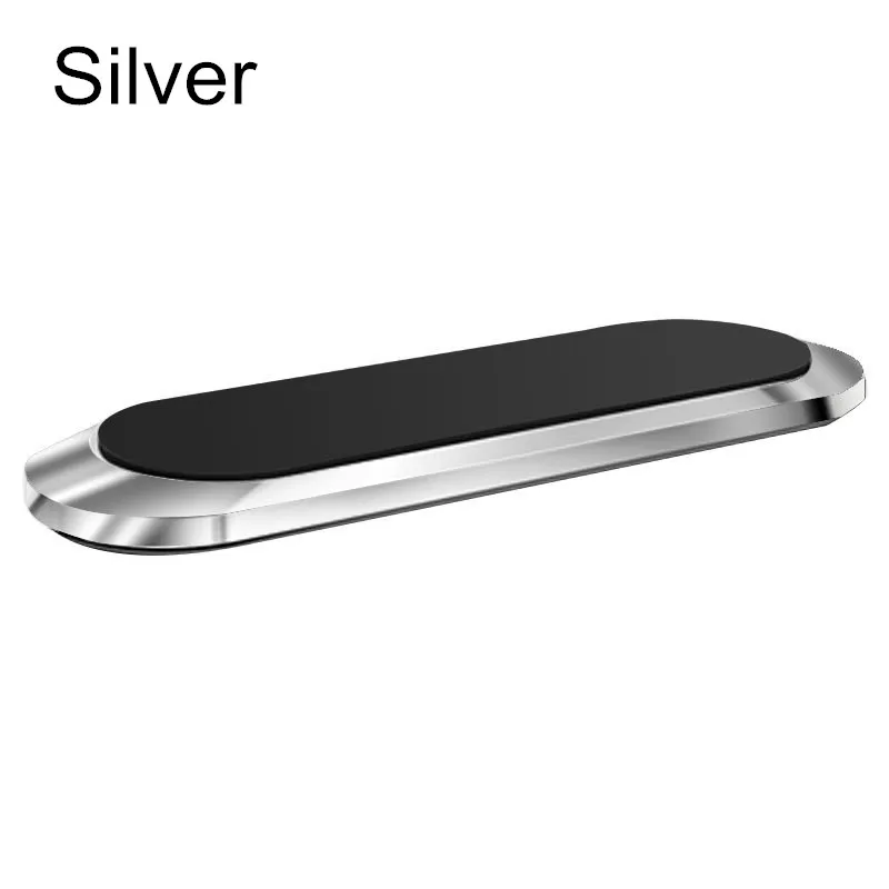 Vanniso Магнитная автомобильная подставка для телефона для iPhone 11 X samsung Xiaomi Мини полоса настенный металлический магнит gps автомобильное крепление на приборную панель - Цвет: Silver