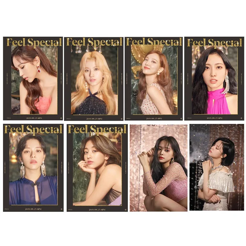 24 шт./компл. высокое качество K-pop дважды Ablum чувствовать себя специальные наклейки карт модная обувь с украшением в виде кристаллов липкий фотокарточек подарок для вентиляторы
