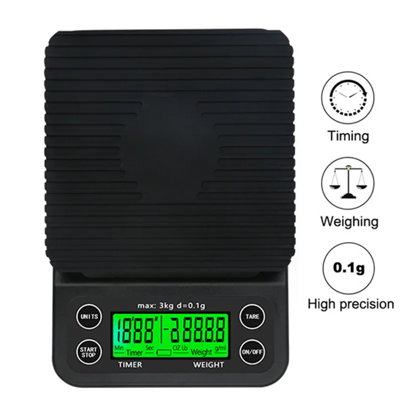 Bilancia Da Cucina Digitale - Alta Precisione Da 0.1G a 500G Bilancia Cucina Fun 313041251288