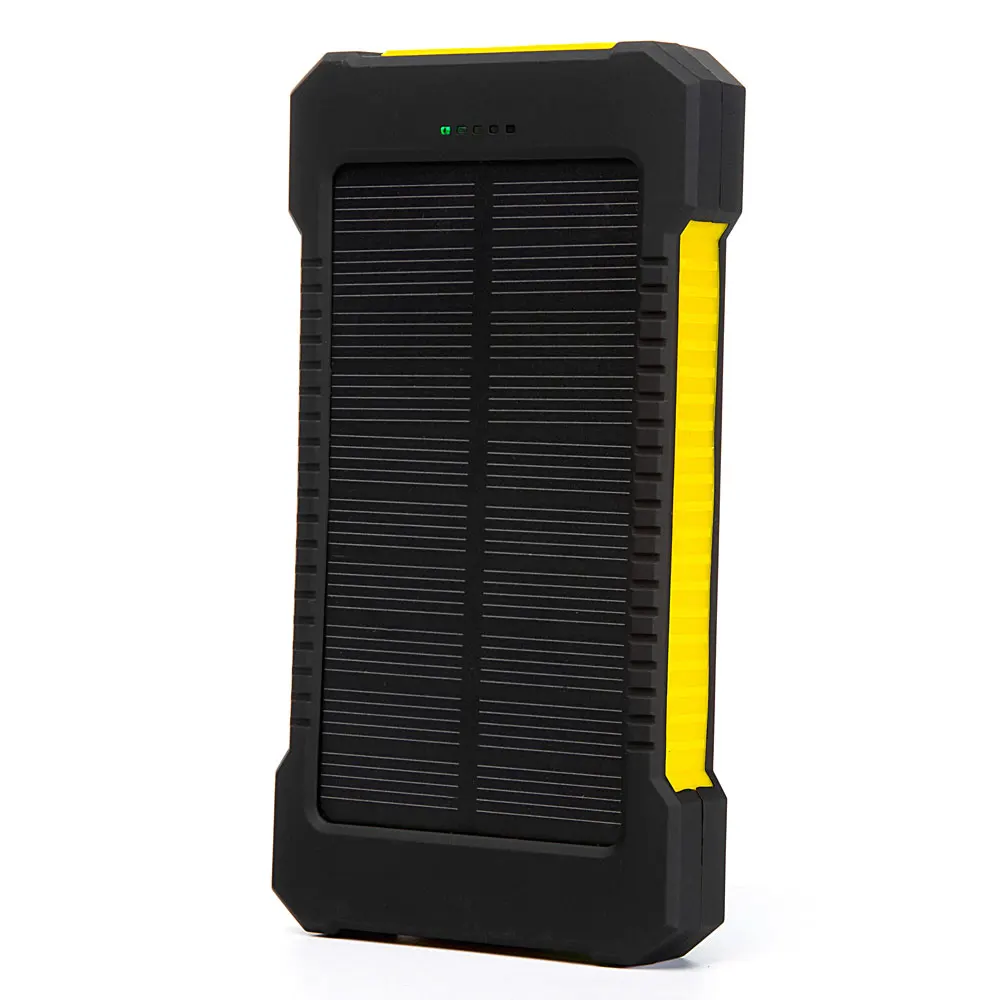 20000mAh Top Solar Power Bank Waterproof Emergency Charger External Battery Powerbank For Xiaomi MI iPhone Samsung LED SOS Light small power bank Power Bank