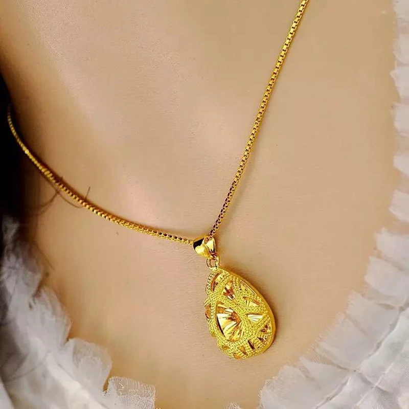 24K Gold Filled waterdrop pendant 