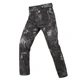 Black python pant