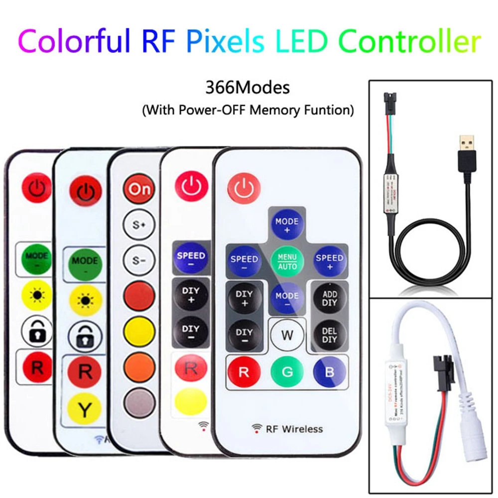 Ws2811 Ws2812 Rgb Led Controller Addressable Led Controller Usb Dc5