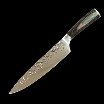 

Hammer forging 8 inch chef's knife, sliced raw fish, kitchen knife, bread knife , kitchen knife