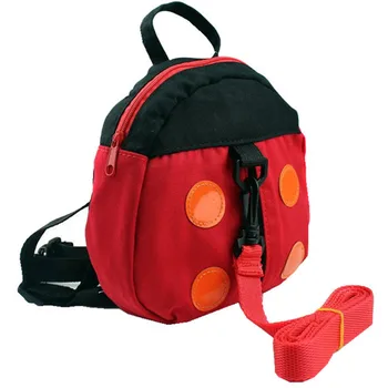 

2 Colours Children Safety Harness Adjustable Backpacks Girl Boys Anti-lost Ladybug Package Prevent Kid Lost School Bag