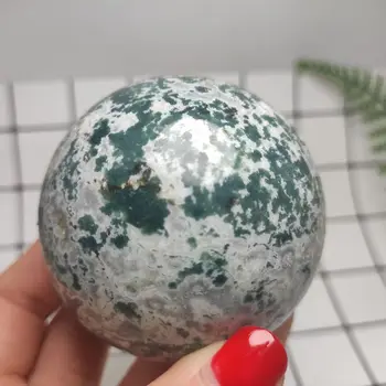 

6.5-7 cm Natural Aquatic Agate Ball Quartz Sphere Healing Minerals Meditation Healing Reiki Stone Natural Quartz Crystal