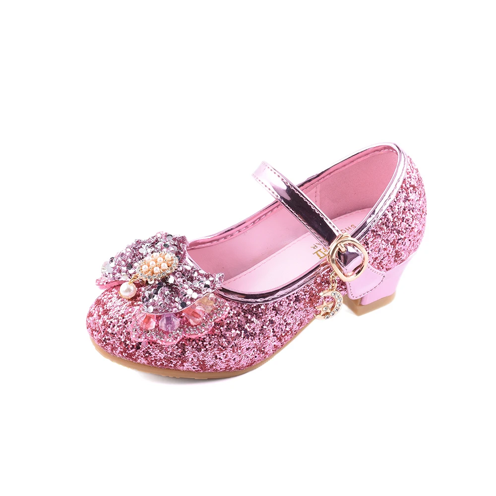 Girls Mary Jane Ballerina Flats Shoes Slip-on School Party Dress Shoes