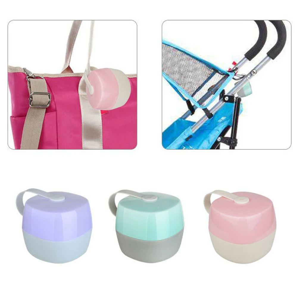 

1pc Soother Home Infant Baby Non-toxic Round Holder Travel Use Portable Storage Box Protection Eco-friendly Pacifier Container