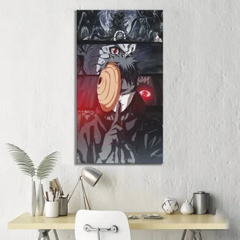 

NARUTO Anime Poster1 Piece HD Anime Boy Picture Uchiha Obito Artwork Wall Decor Painting for Modern Home Decoration Accessories