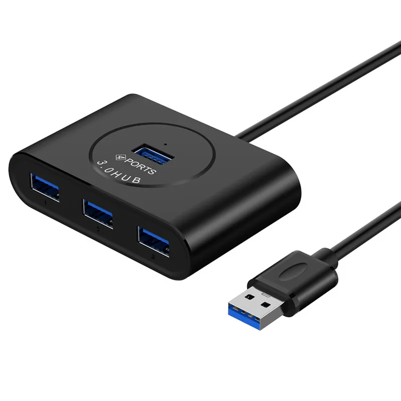 Высокоскоростной 4-портовый USB 3 0 концентратор 50 см с блоком питания USB3.0