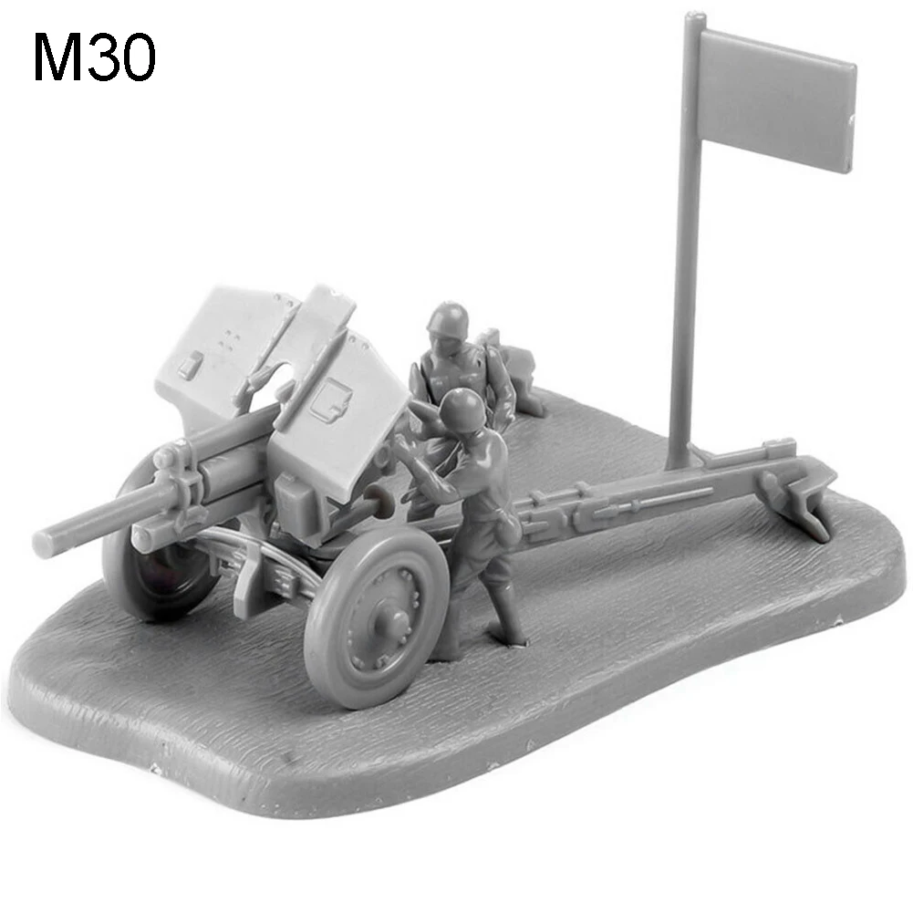 1/72 PAK40 M30 3D Анти Танк Сборная модель строительные Пазлы Коллекционная модель для детей детские развивающие игрушки