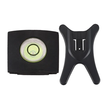 

1pcs Flash Stand AS-21 ISO 518 Hot Shoe For Nikon Canon Pentax & 1pcs Camera Flashlight Hot Shoe Spirit Level Cover, Black