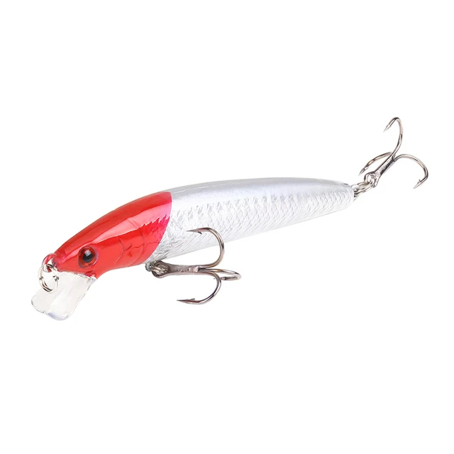 Fishing Lure 7g 10cm Trout Lure 3D Eyes Jigging Lure Swimbait Wobblers Crankbait Hard Lures Plastic Fishing Tackle New Hot Red