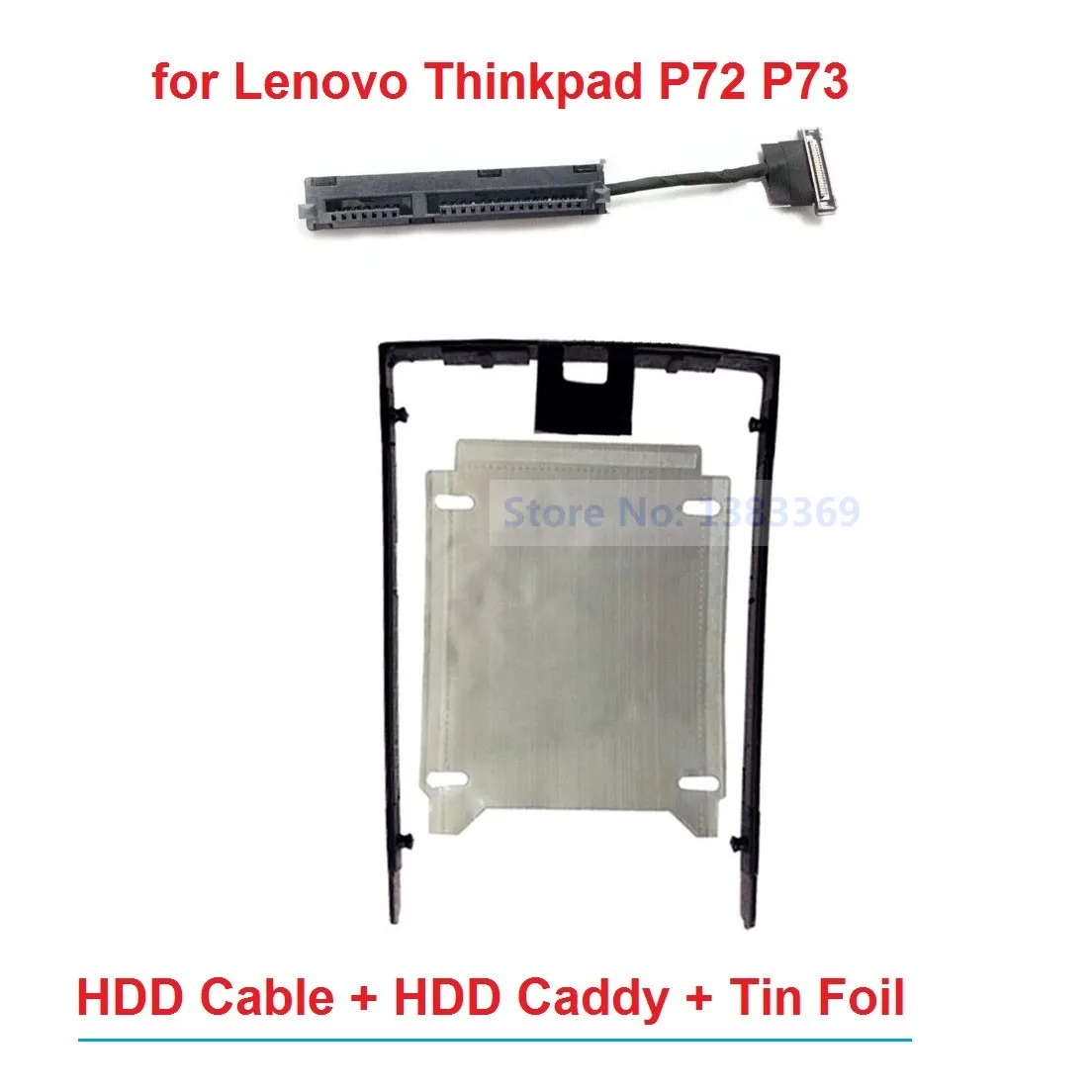 Lenovo ThinkPad P72 P73 DC02C00CX00 용 교체 2.5 SATA HDD SSD 하드 드라이브 플렉스 커넥터 케이블 캐디 브래킷 프레임 트레이