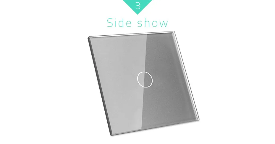 livolo luxo pérola vidro de padrão da único painel vidro para gang interruptor toque