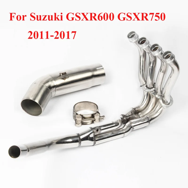 GSXR 750 600 без шнуровки мотоцикл выхлопной Escape модифицированный соединитель соединительной трубы соединительное соединение для Suzuki GSXR600 GSXR750 2006