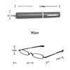 Fodable Mini Resin Reading Glasses Portable Slim Lightweight Men Women Folding Presbyopic Eyeglasses with Tube Case 1.00-4.00 ► Photo 2/6