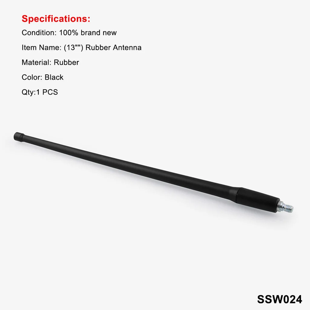 New 13&quot Car Antenna Long Whip Style Radio AM/FM Antena For Jeep Wrangler JK | Автомобили и мотоциклы