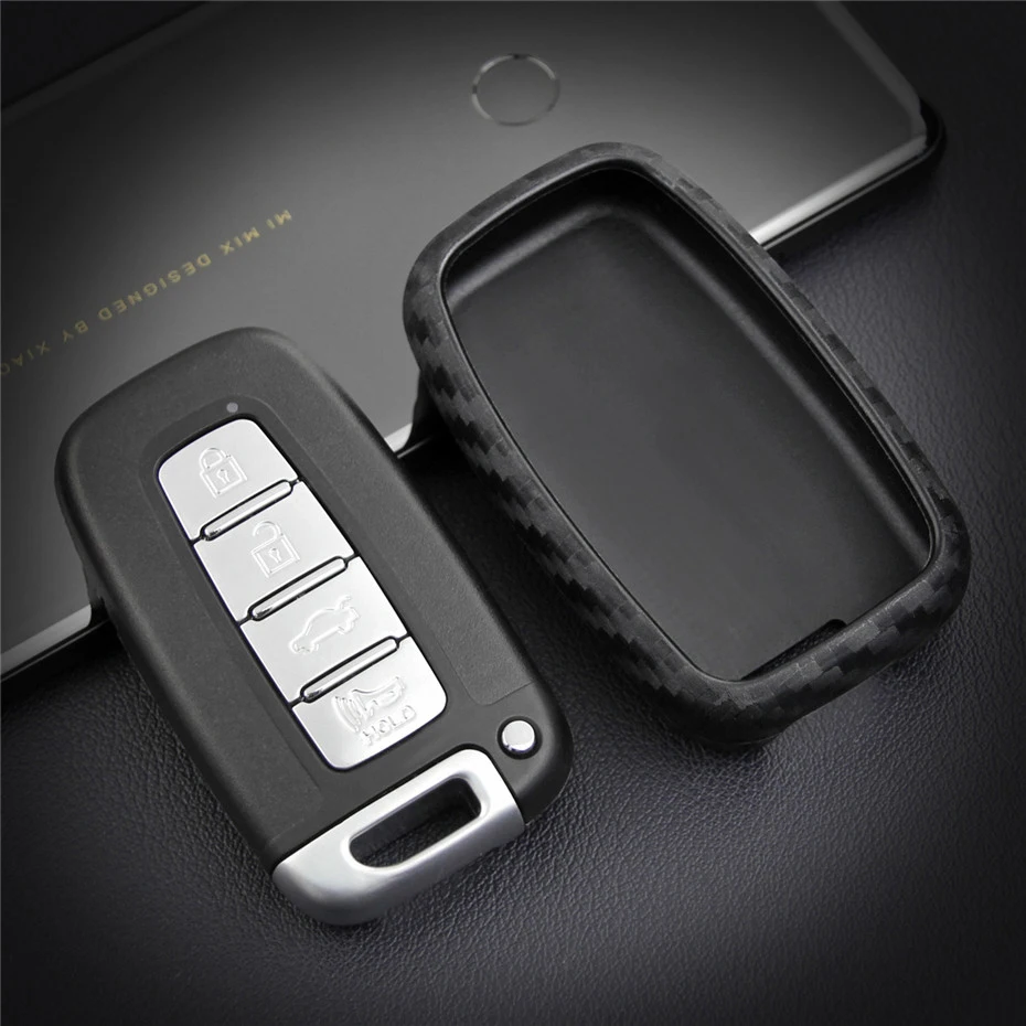 

Car Key Case Cover For Hyundai Solaris Kona Tucson I10 I20 I30 I40 Veloster Creta IX35 Accent 2019 For Kia Rio K2 K3 Key Ring
