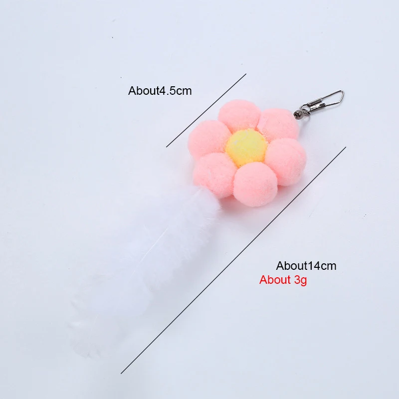 Cat Toy Feather Replacement Head Bells Feather Freely Change Combinations Multi-type For Cat Stick Telescopic Rod DIY Tools 
