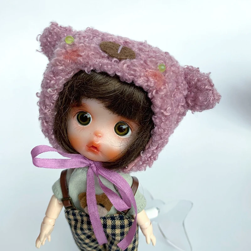 Ob11 детская шапка ручной работы BJD holala Молли яйцо ГСК медведь животного аксессуары