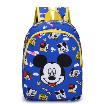 

Disney Mickey Minnie kindergarten schoolbag cute boy child bag student cartoon girl backpack double shoulder bag birthday gift