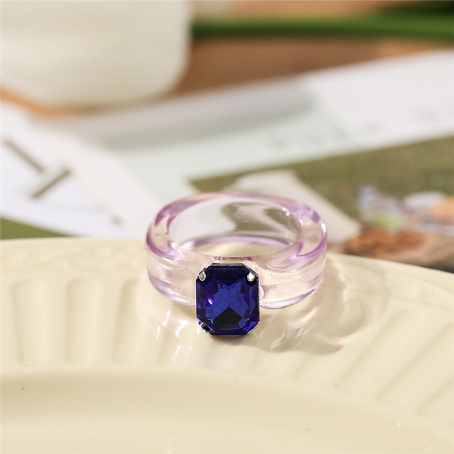 Fashion Acetic Acid Flower Rings for Women Lady Personality Leopard Acrylic Opening Adjustable Rings Finger Jewelry Gift
