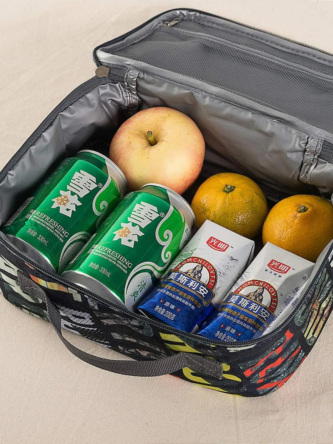 Изолированная сумка для ланча Детская холодильник сэндвичей подготовки еды