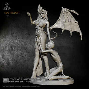 

1/24 Resin Figure Kits Queen Model Self-assembled TD-2229