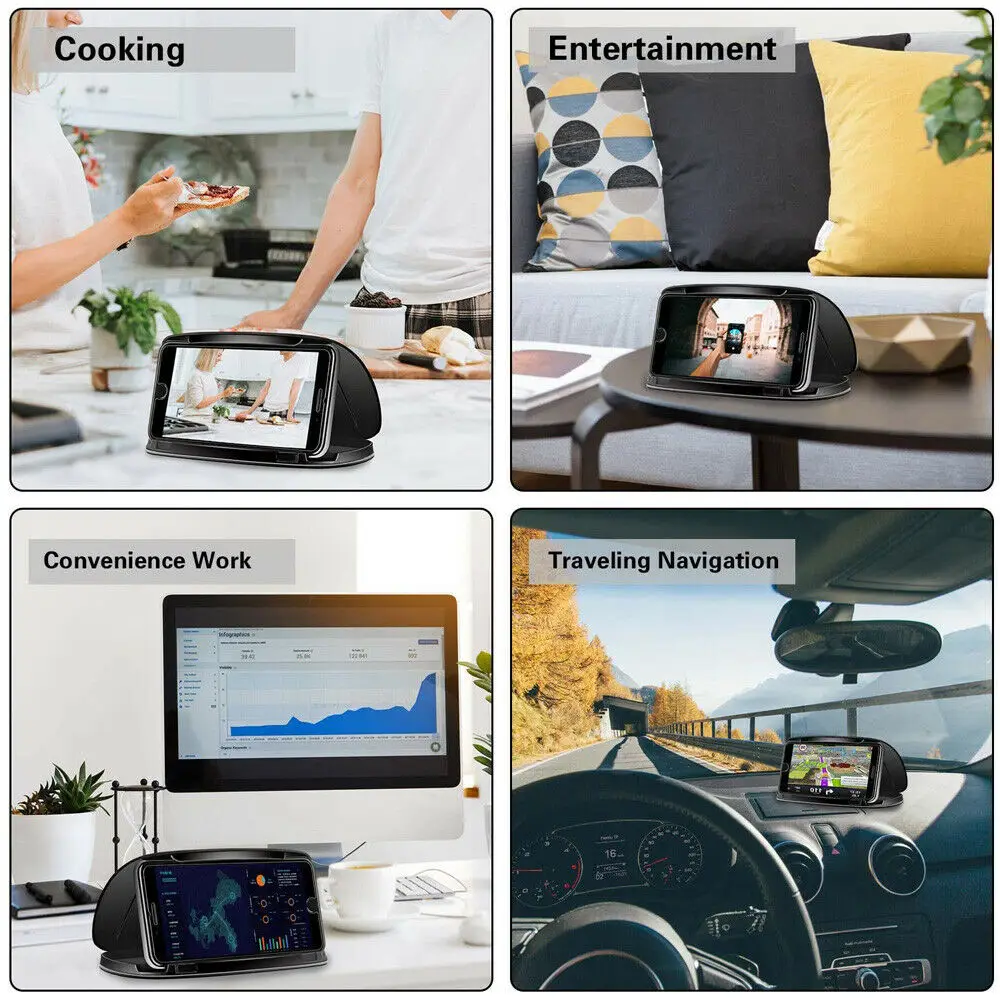 Universal Autotelefon halter Ständer Armaturen brett Auto Clip Mount GPS Handy Handy Unterstützung in Auto Halterung für iPhone Samsung Xiaomi – Detail 9