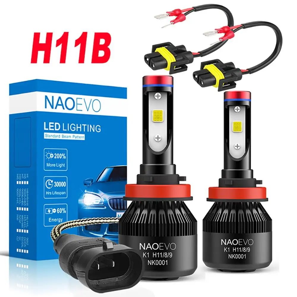 Наоево 2x H11B светодиодный автомобильный головной светильник 30 Вт H8B H9B