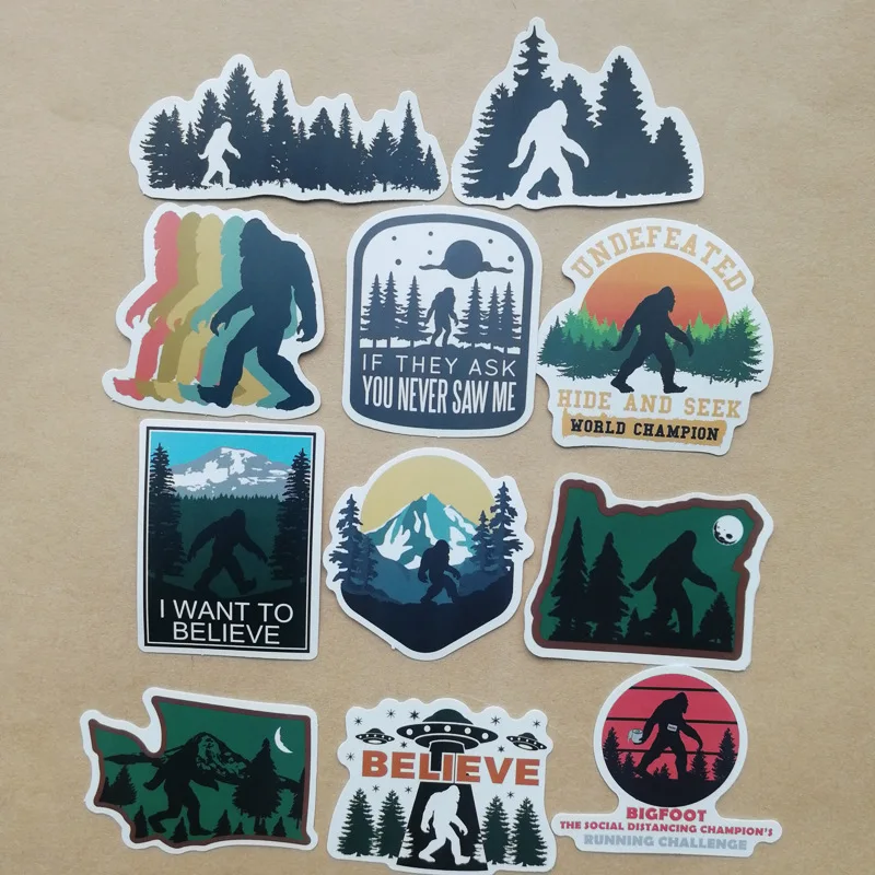 50pcs Bigfoot series motorcycles Sticker For Suitcase ...