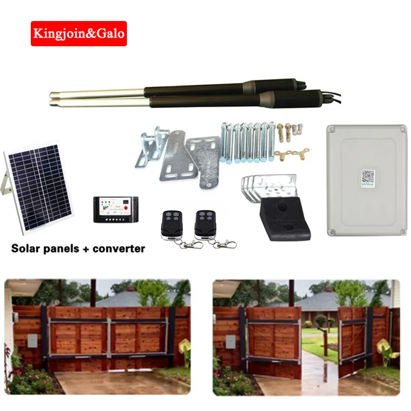 

Automatic door opener kit solar double door operator for double door 200KG automatic door opener system